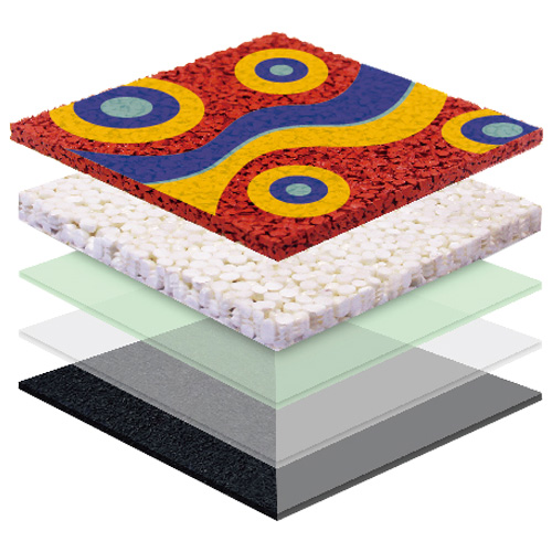 四川无缝预制型塑胶跑道EPDM面层