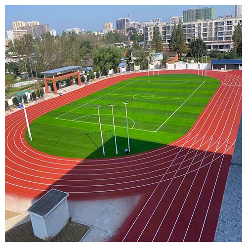 四川城关镇第五小学透气型塑胶跑道