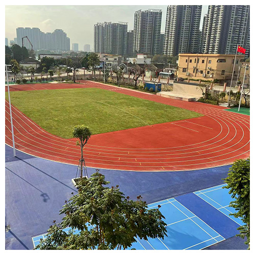 四川中山东凤镇中心小学无缝预制型跑道