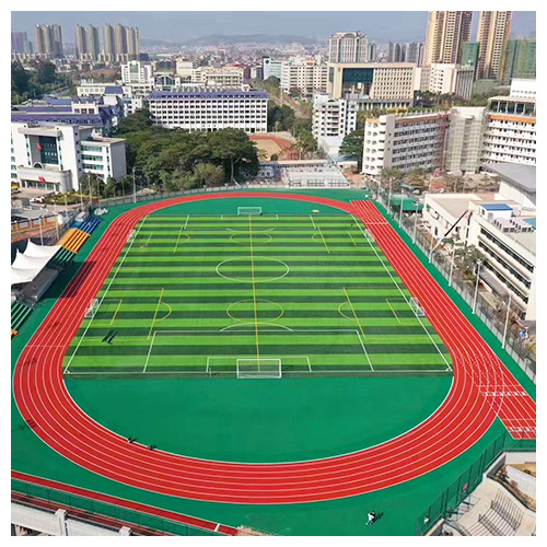 四川惠州市民中心全塑型塑胶跑道